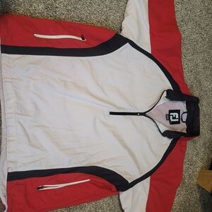 FootJoy Red and White Lightweight Jacket